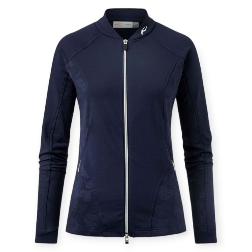 Kjus Nicola Navy Blue Floral Maidlayer Full Zip Jacket Women's Size Medium‎